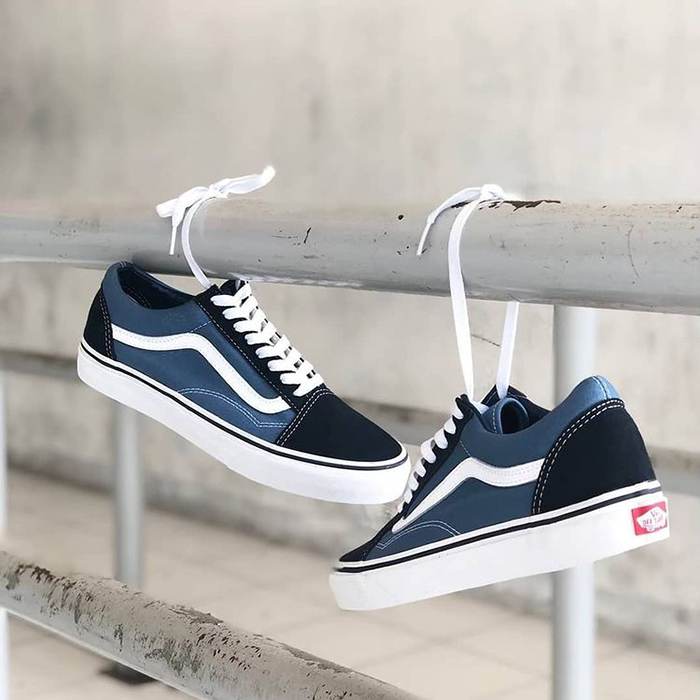 Vans old 2024 skool xanh navy